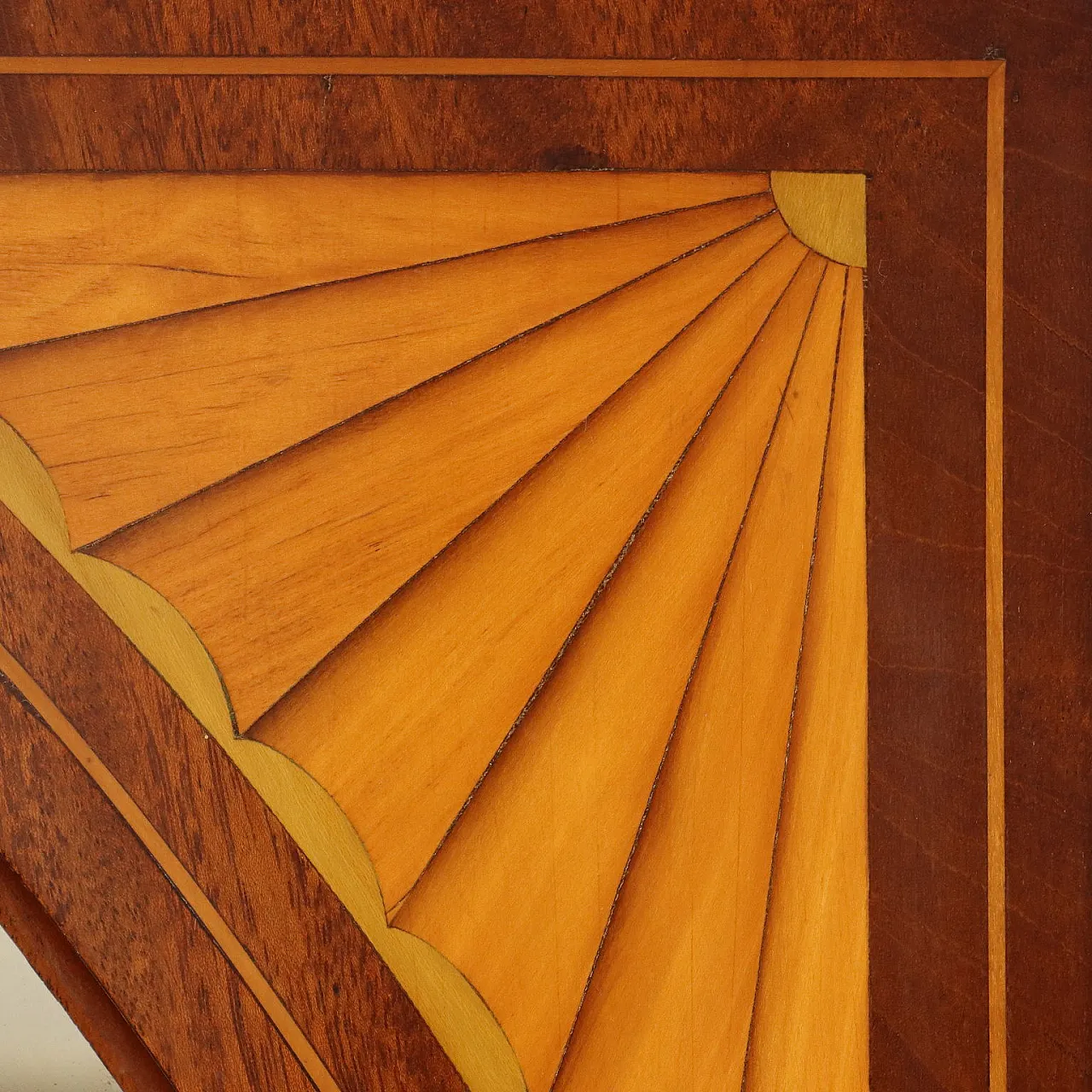 Specchio in mogano con finiture e intarsi in acero, '800 6