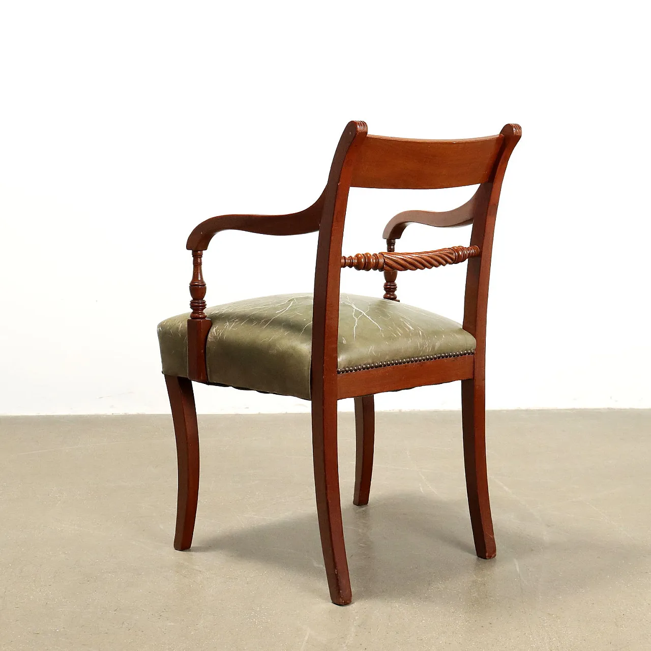 Sedia Regency in legno, fine '800 8