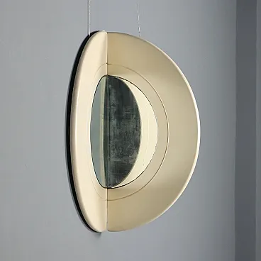 Coppia di specchi con cornici in legno laccato bianco, '900