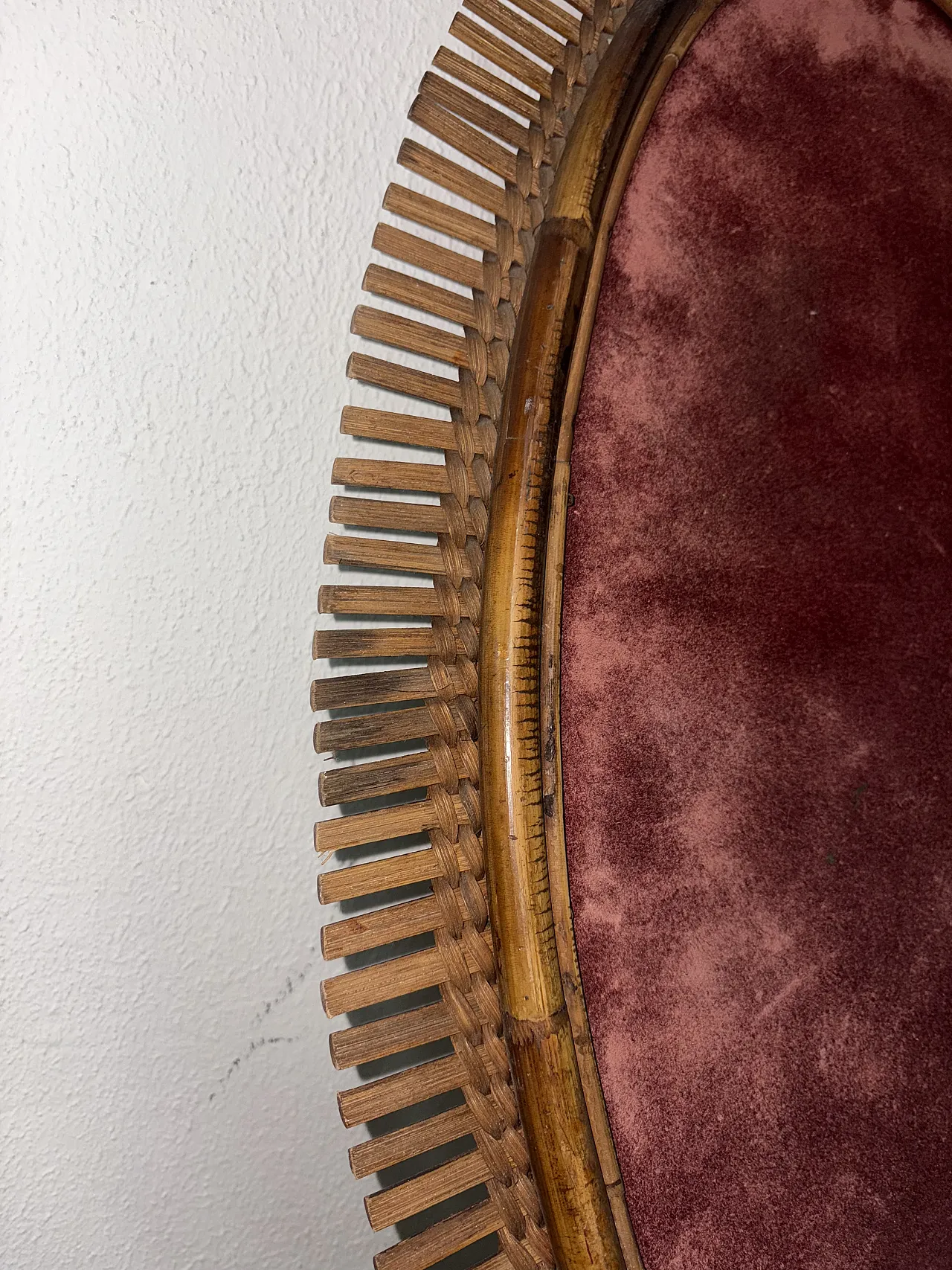 Specchio in bambù, anni '70 9