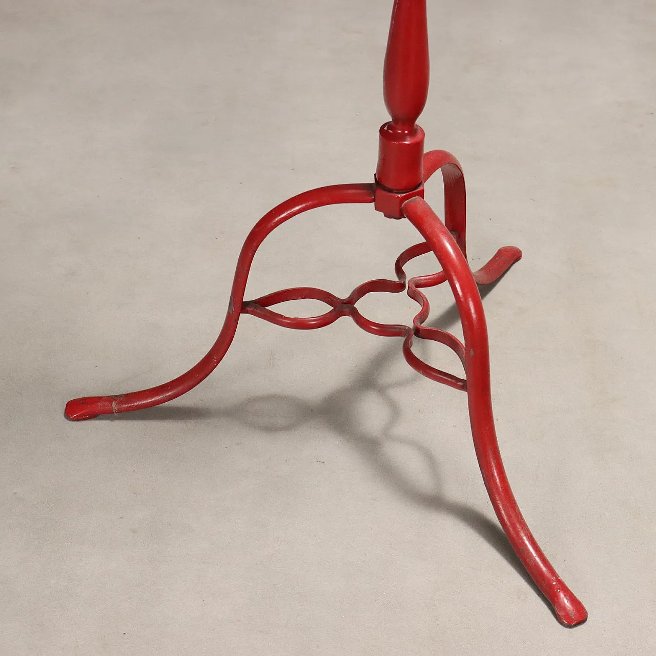 Appendiabiti in metallo smaltato rosso, '900 6