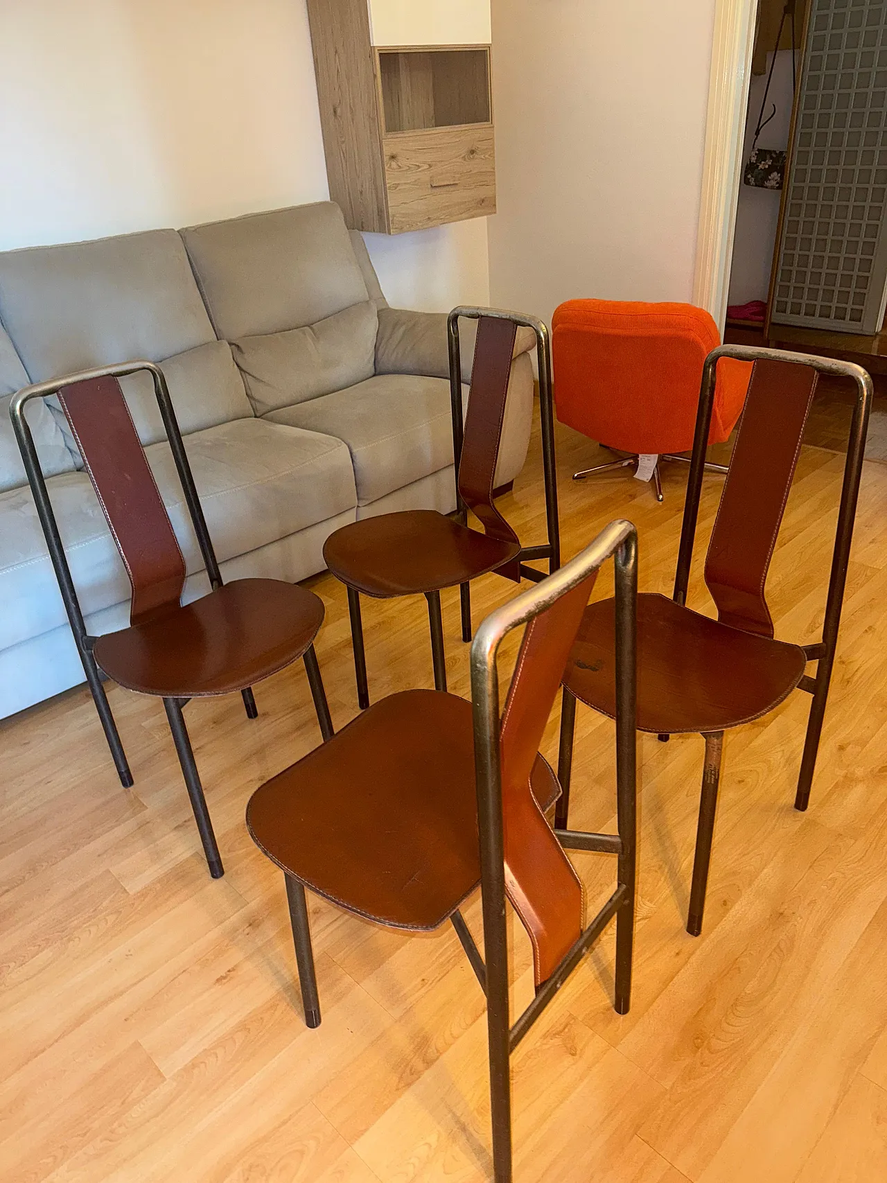 4 sedie Zanotta Irma di Achille Castiglioni, anni '80 3