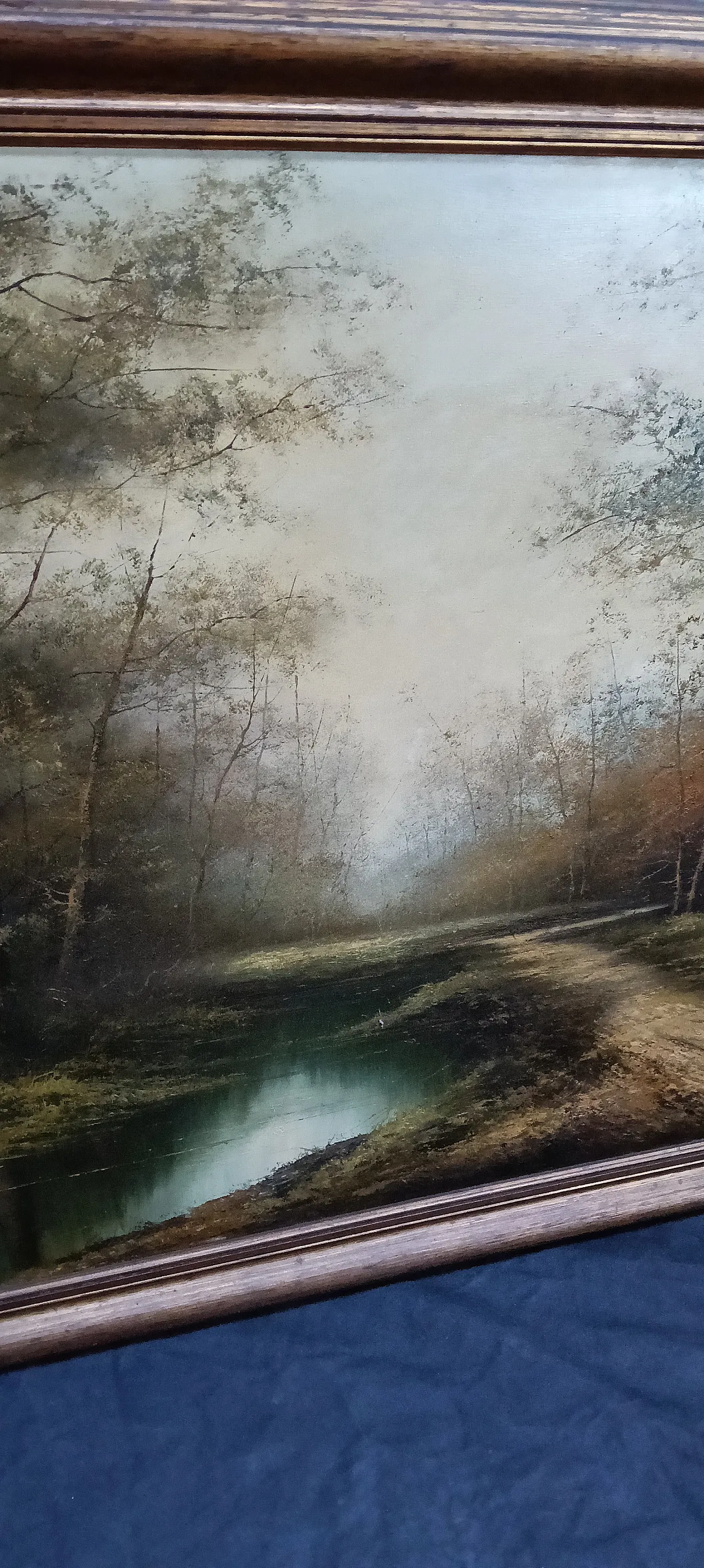 Scorcio del bosco di Luca de Guidi, olio su tela, anni '70 7