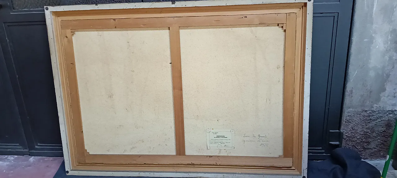 Scorcio del bosco di Luca de Guidi, olio su tela, anni '70 9