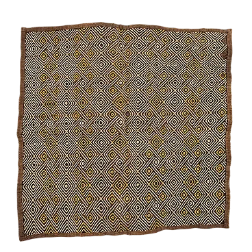 Royal raffia shoowa fabric, late 20th century