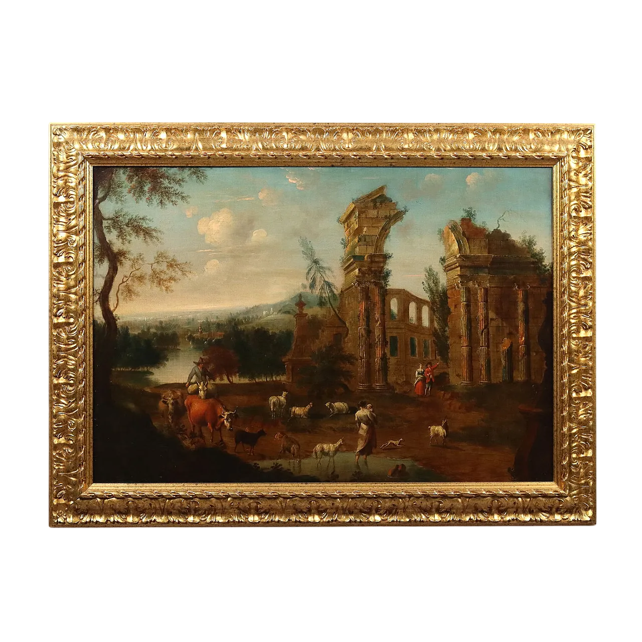 Olio su tela attribuito alla cerchia di Hendrick Mommers, '700 11