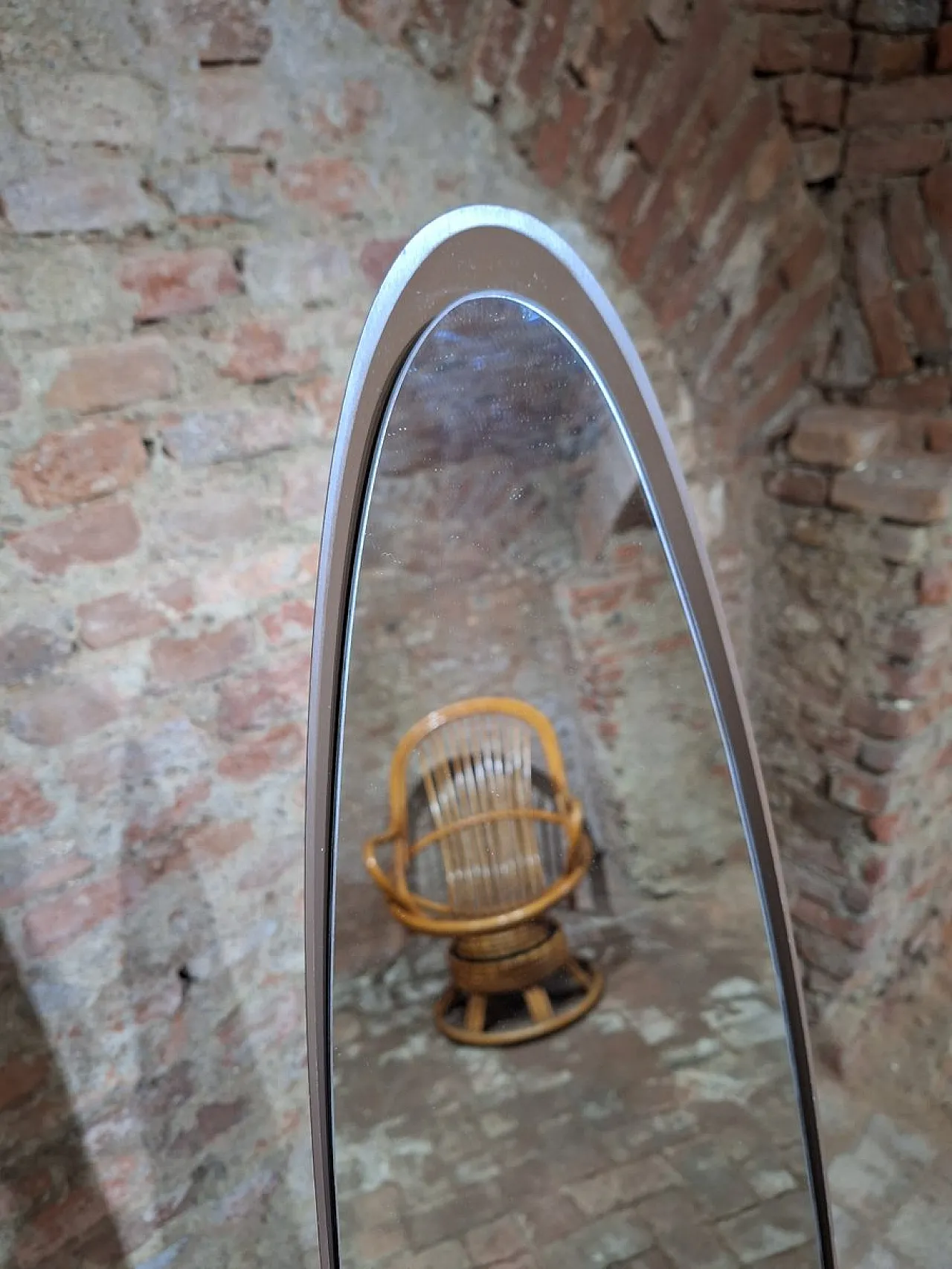 Specchio da terra Unghia di Rodolfo Bonetto, anni '70 5