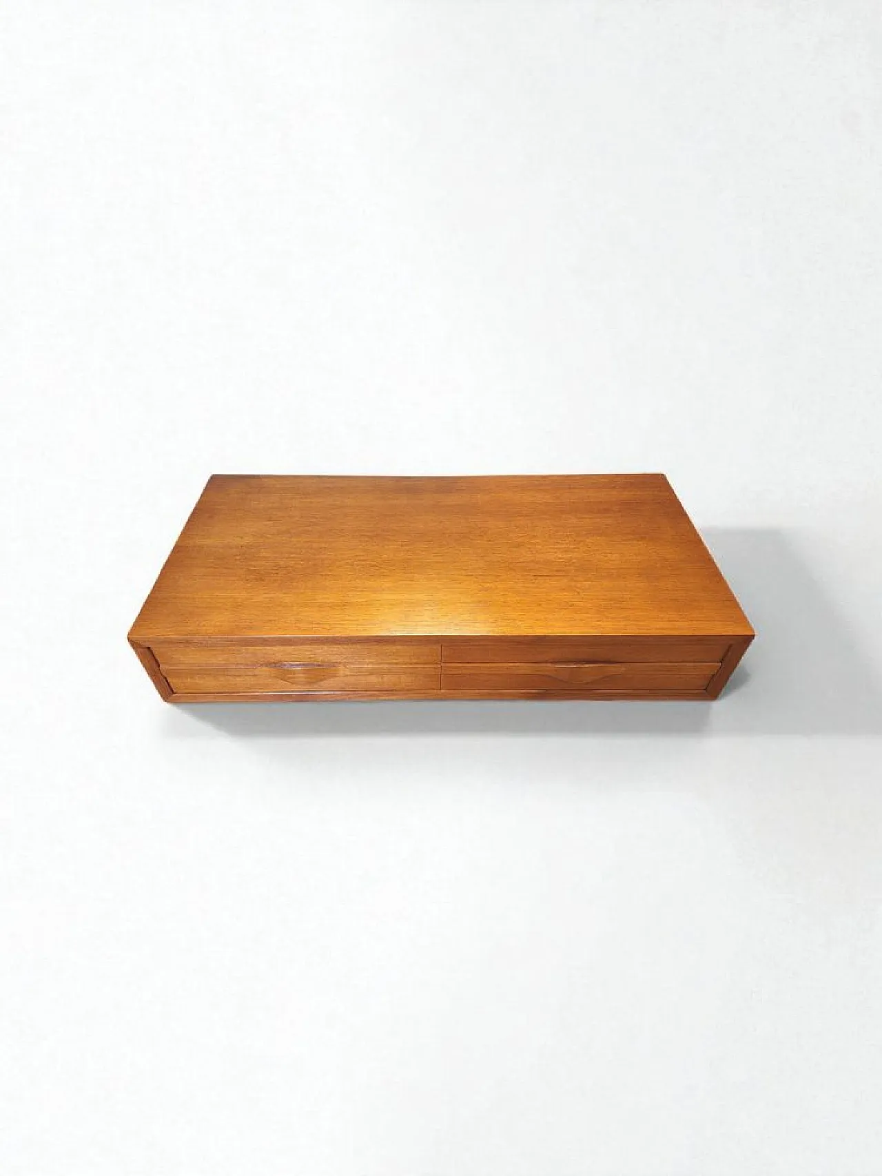Teak two-drawer console table, 1960s 2