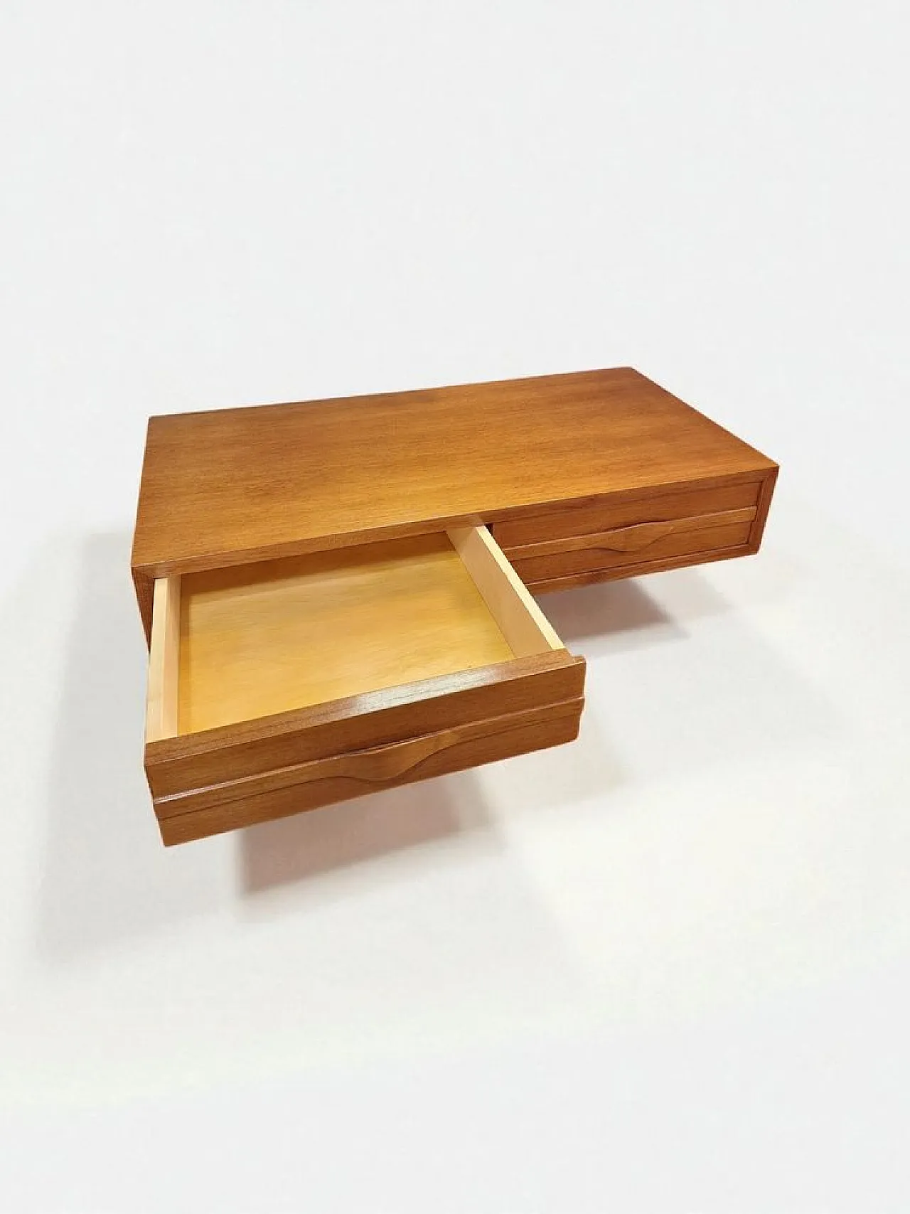 Teak two-drawer console table, 1960s 3