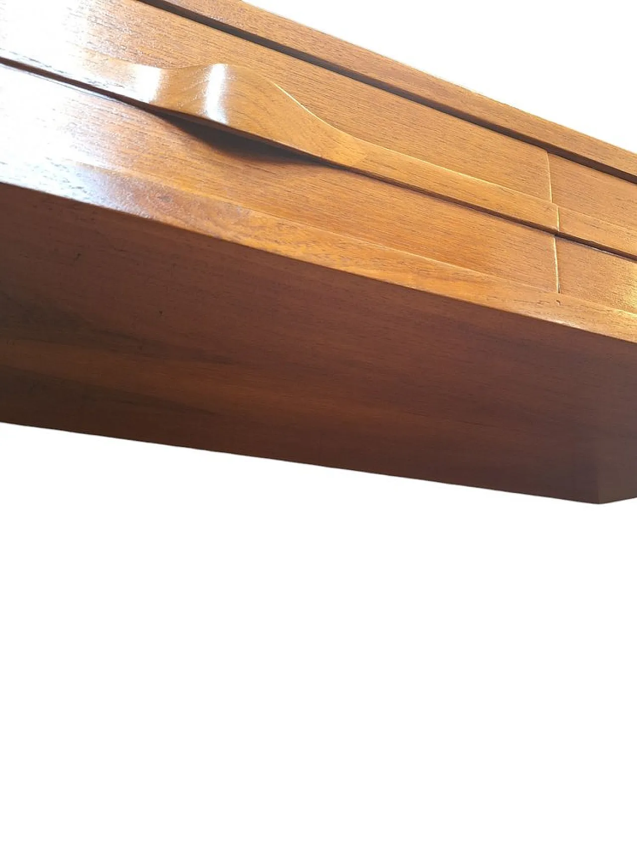 Teak two-drawer console table, 1960s 6