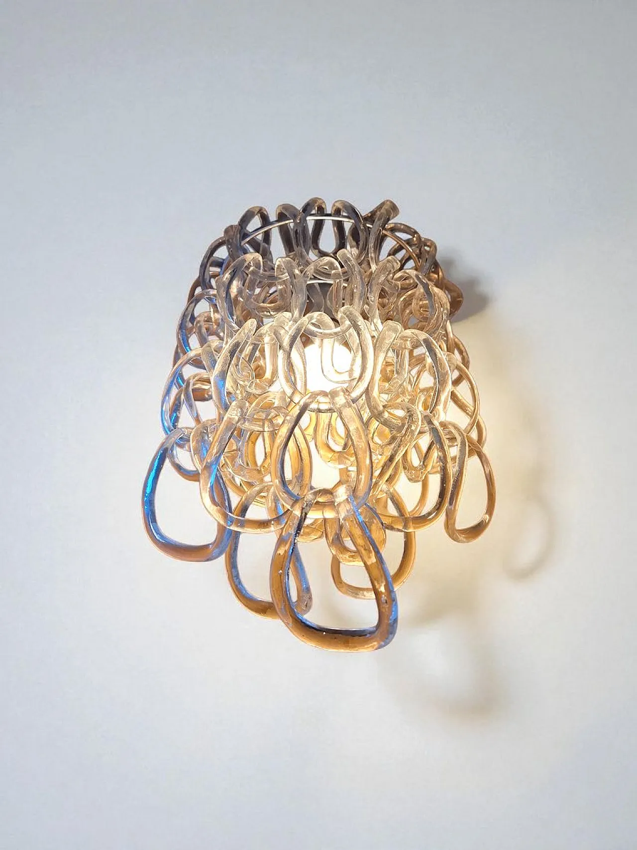 Pair of Giogali wall lamps by Angelo Mangiarotti for Vistosi, 1960s 4