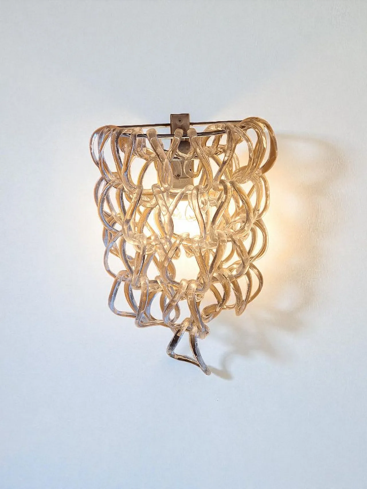 Pair of Giogali wall lamps by Angelo Mangiarotti for Vistosi, 1960s 5