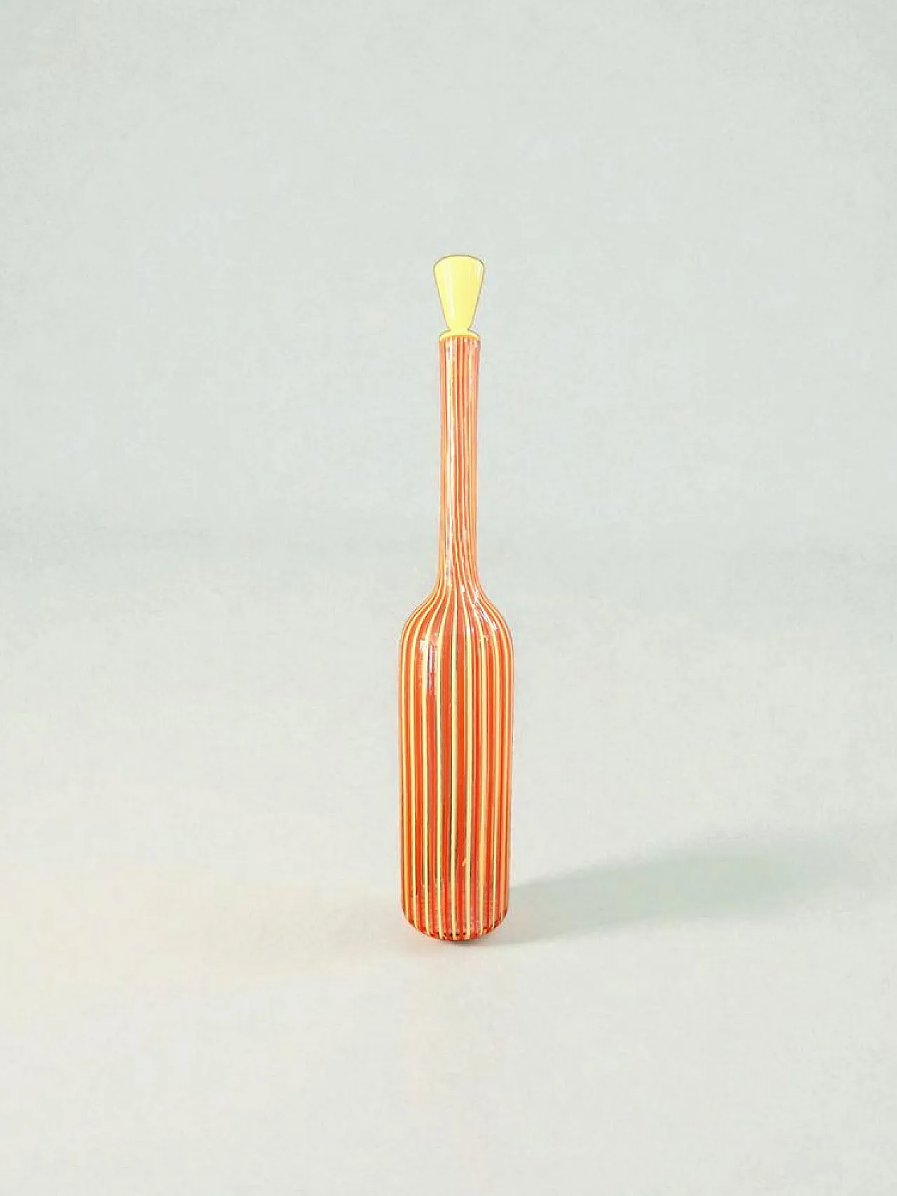 Blown glass model 4498 bottle by Paolo Venini for Venini, 1950s 1