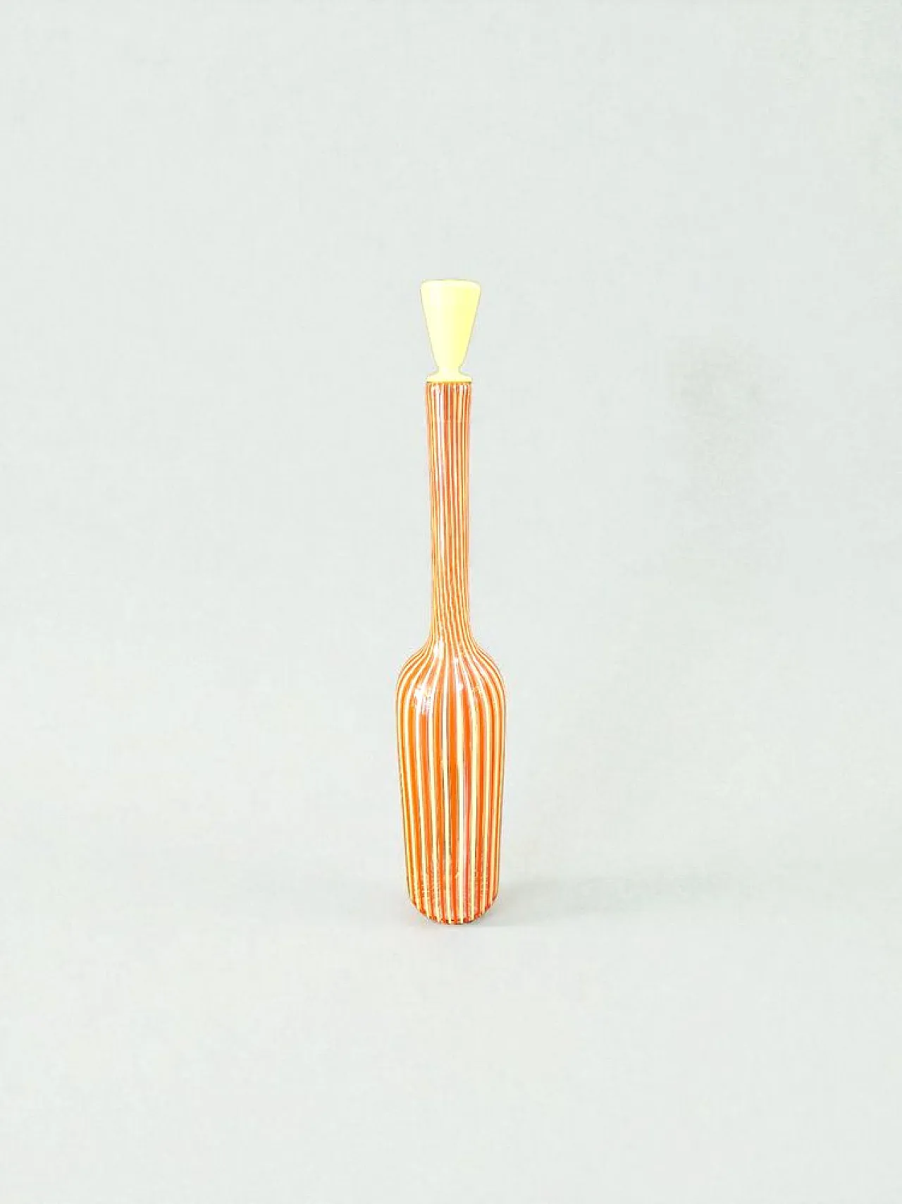 Blown glass model 4498 bottle by Paolo Venini for Venini, 1950s 2