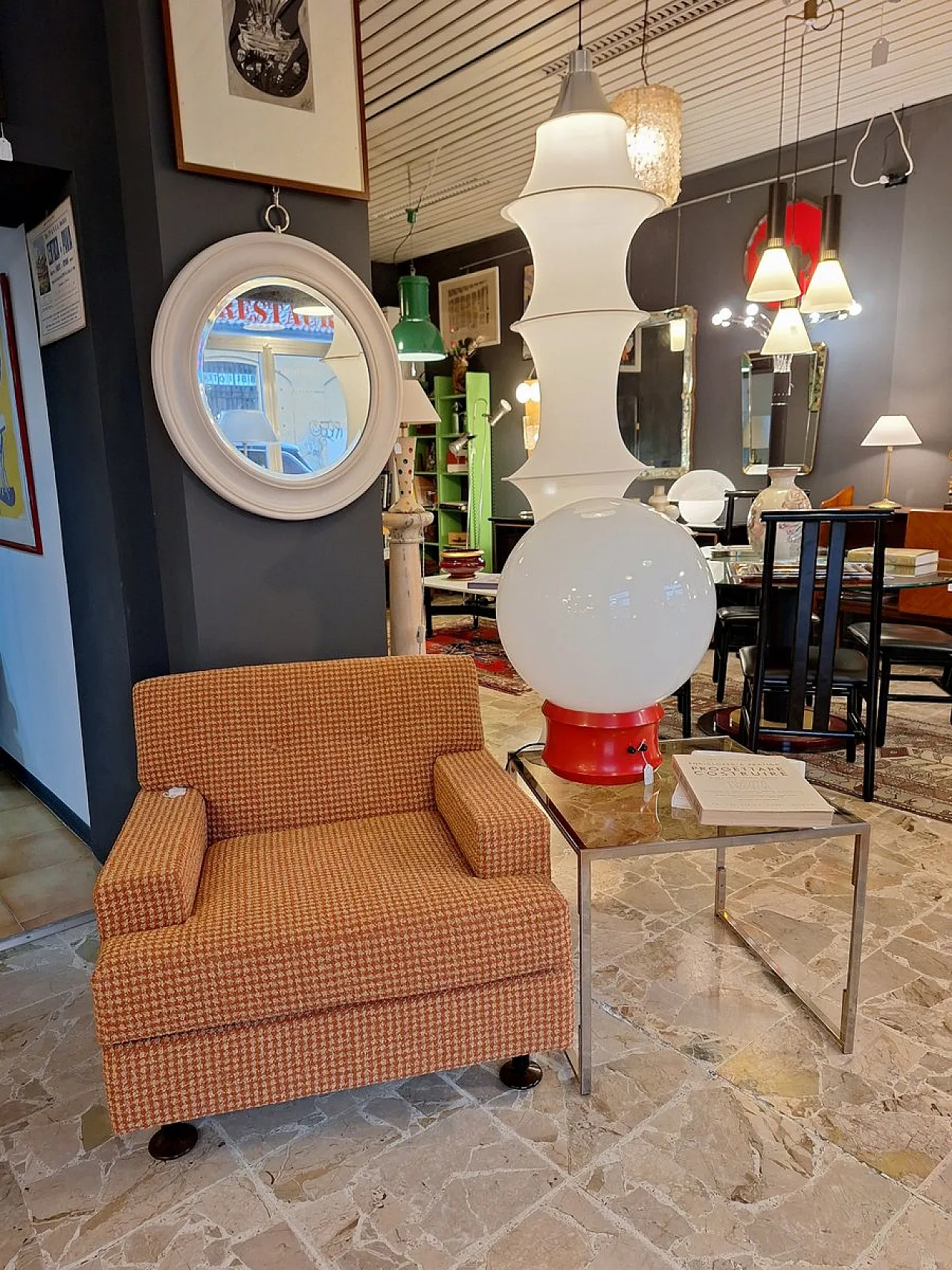 Glass and brass coffee table, 1970s 6