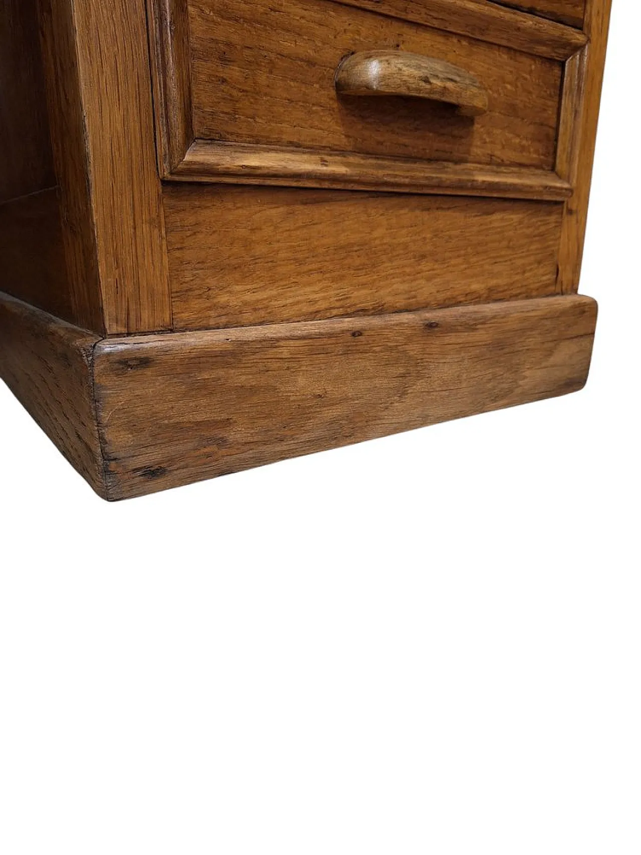 Oak executive desk with leather top, 1940s 11