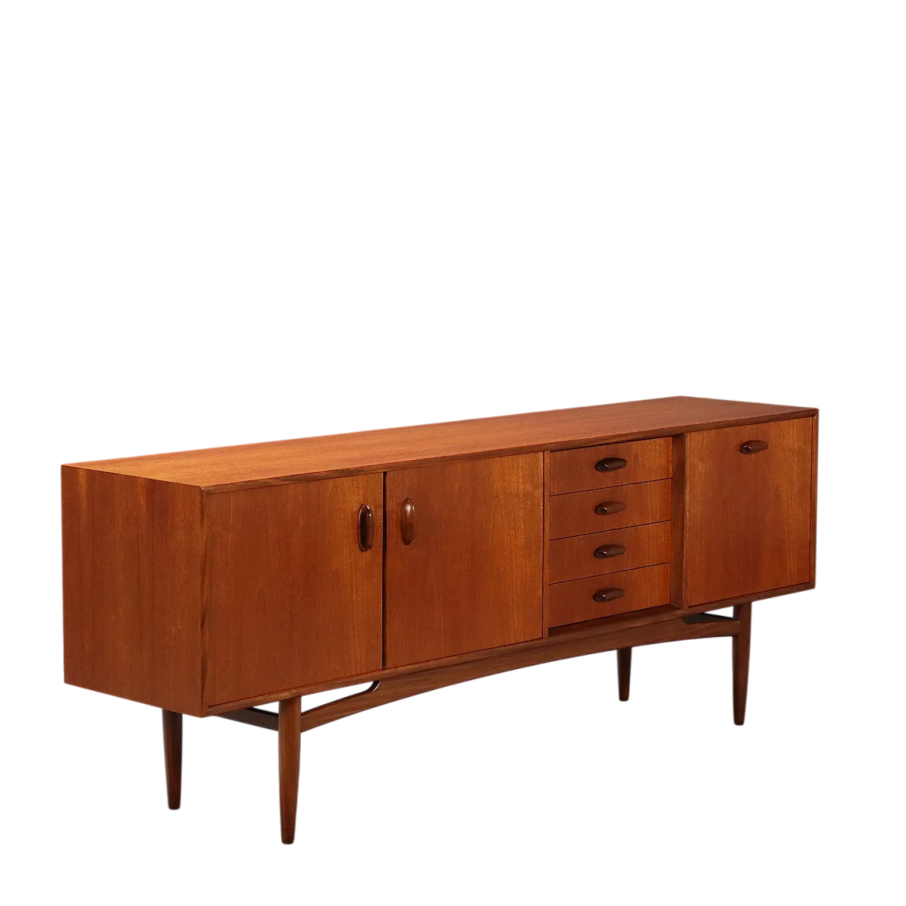 Credenza impiallacciata in teak, '900 11