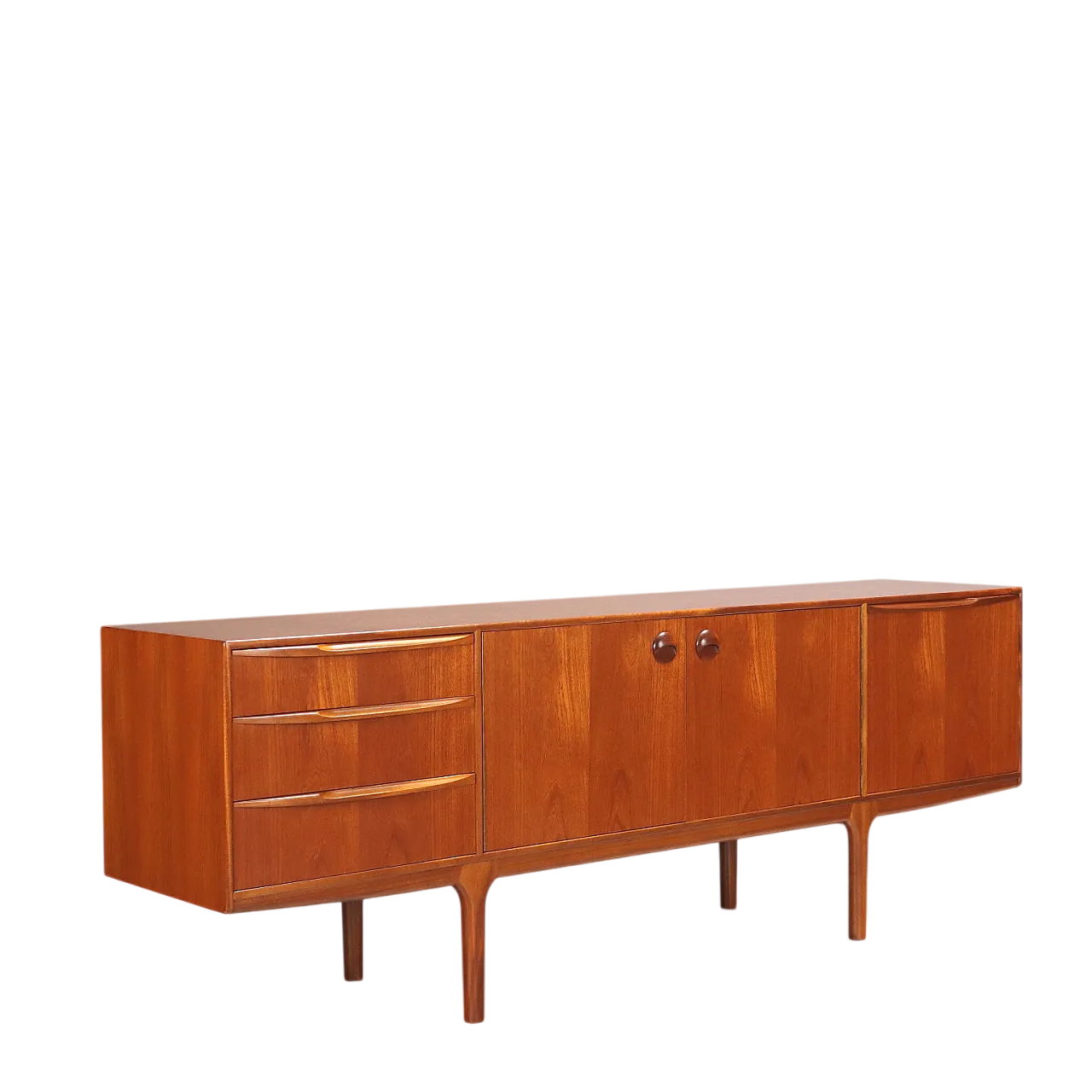 Credenza impiallacciata in teak, '900 11