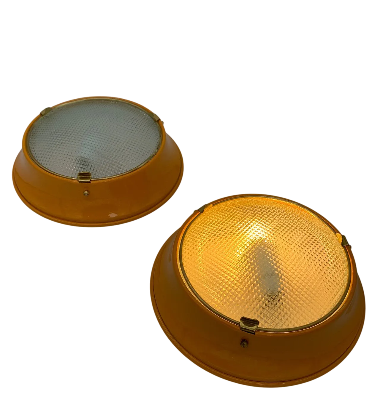 Ceiling light pair attributed to Fontana Arte, 20th century 6