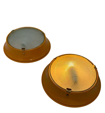 Plafoniere coppia attribuita Fontana Arte, '900