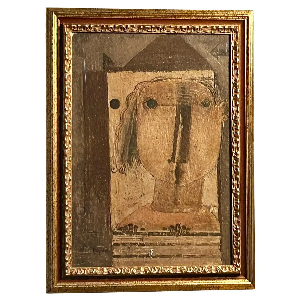 Figura essenziale di Antonio Mignozzi, olio su tela, fine '900 1