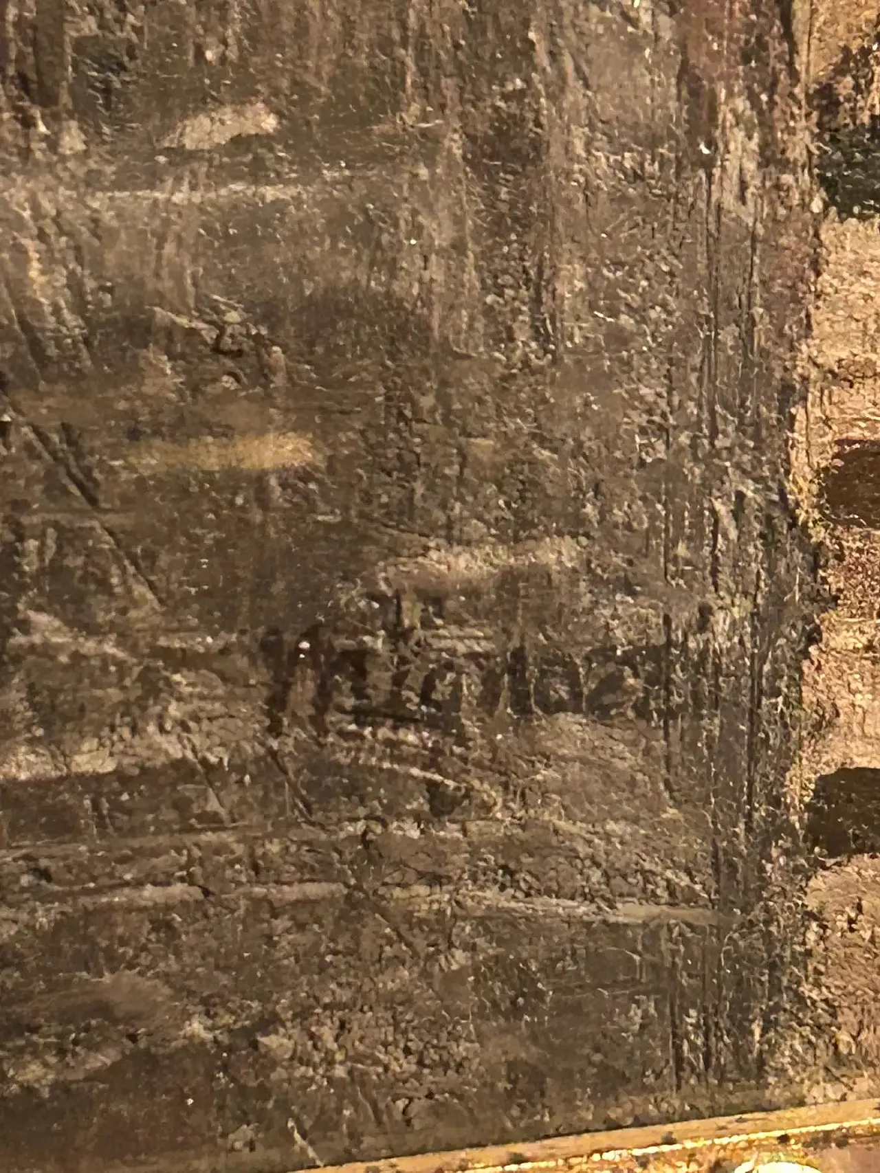 Figura essenziale di Antonio Mignozzi, olio su tela, fine '900 4