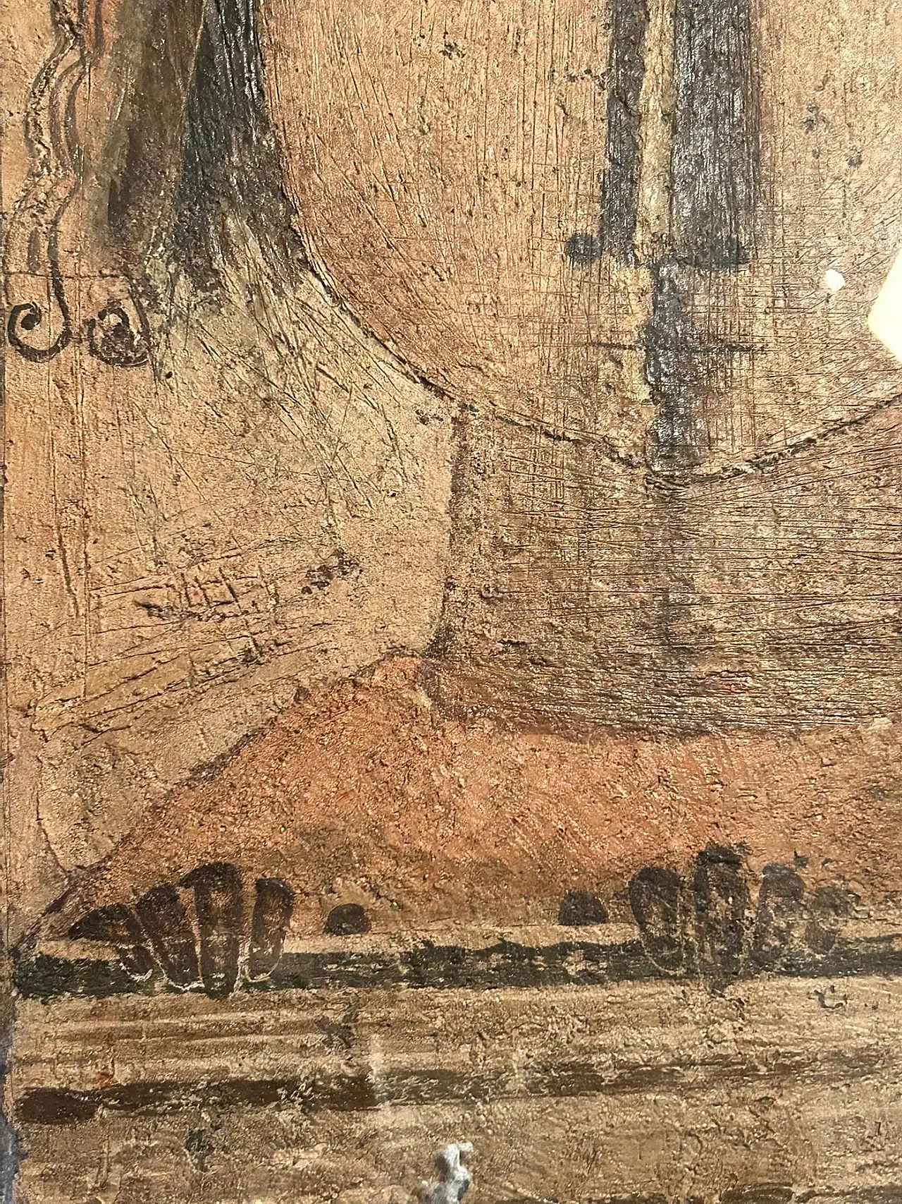 Figura essenziale di Antonio Mignozzi, olio su tela, fine '900 7