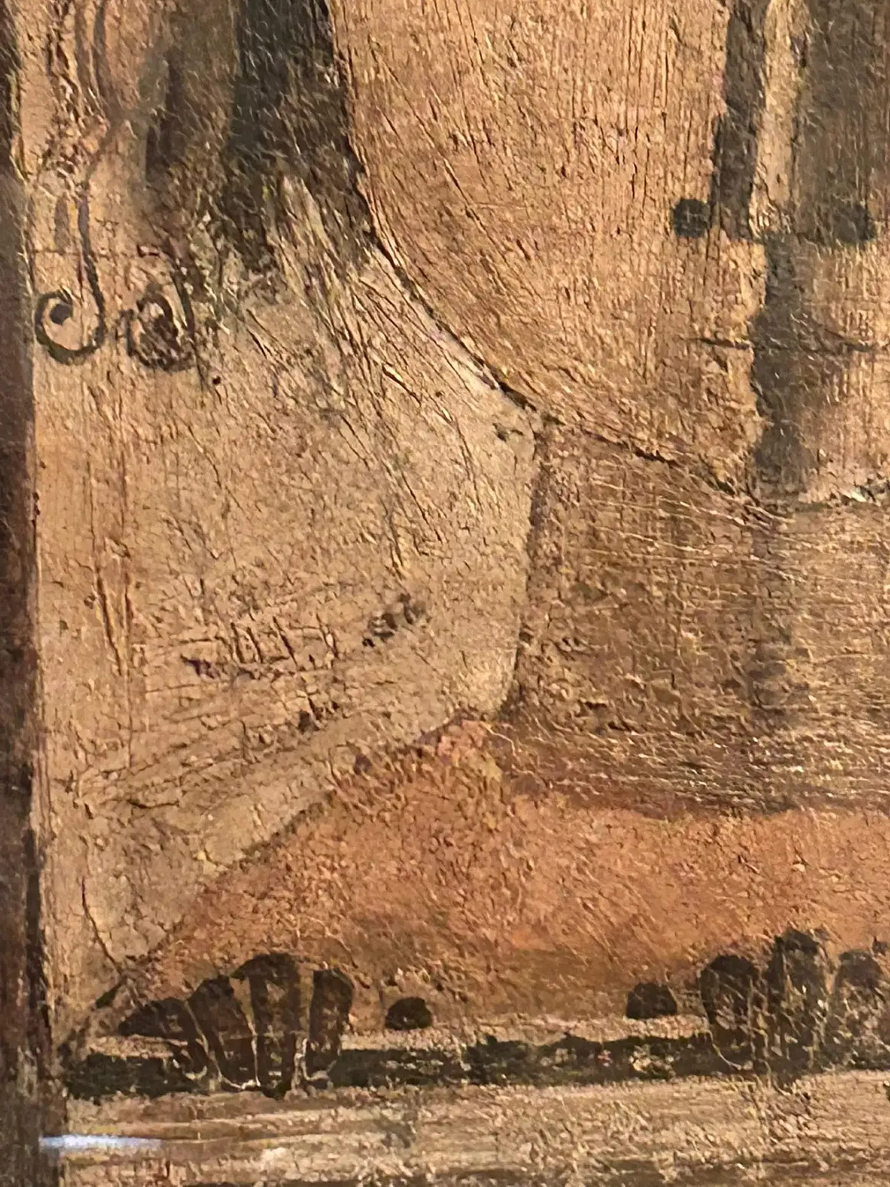 Figura essenziale di Antonio Mignozzi, olio su tela, fine '900 10