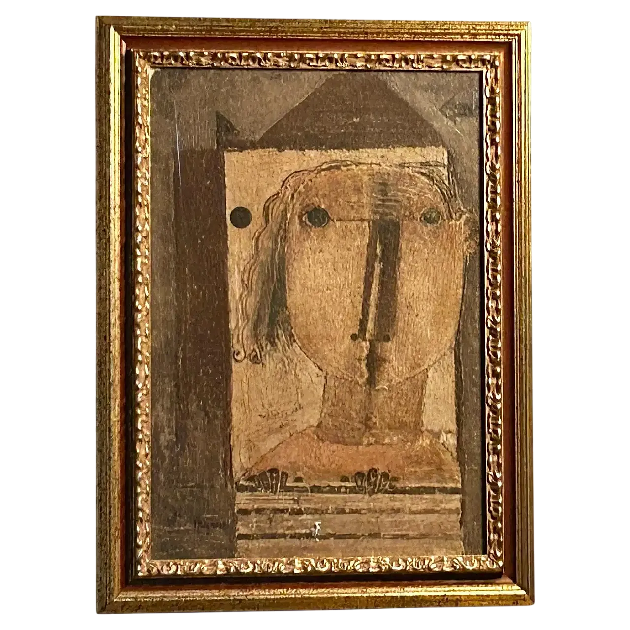 Figura essenziale di Antonio Mignozzi, olio su tela, fine '900 11