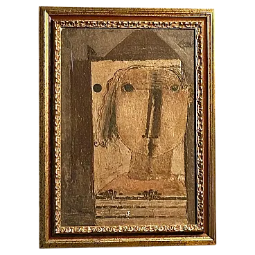 Essential Figure by Antonio Mignozzi, oil on canvas, late 20th century