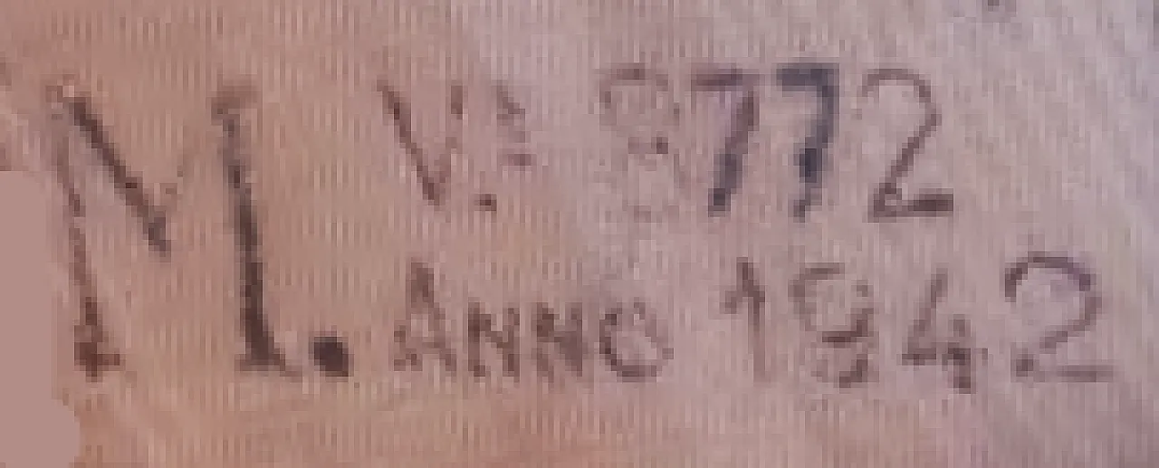 Pair of armchair 401 by Cassina walnut, calfskin, 50s 35