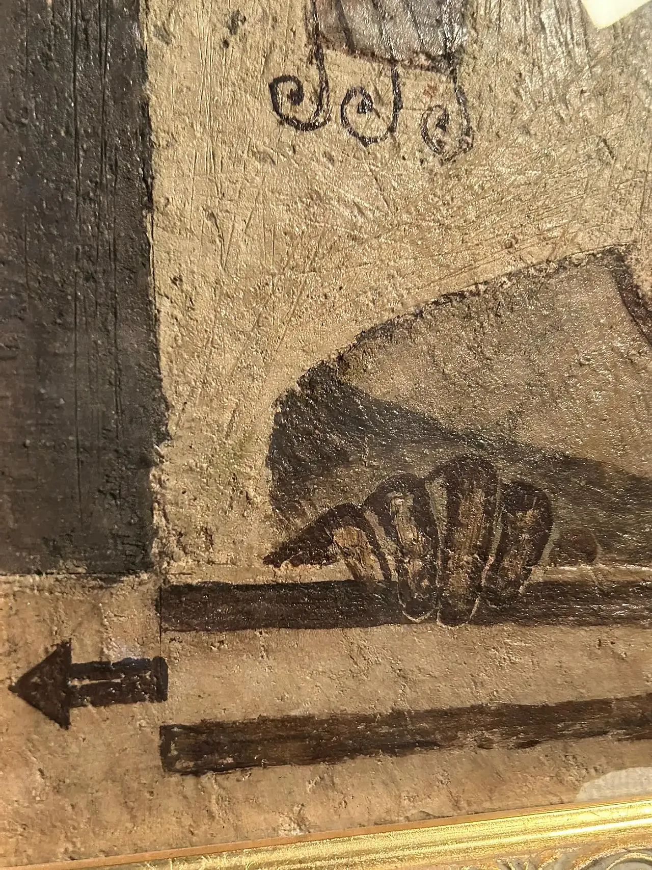 Figura Frontale di Antonio Mignozzi, olio su tela, fine '900 2