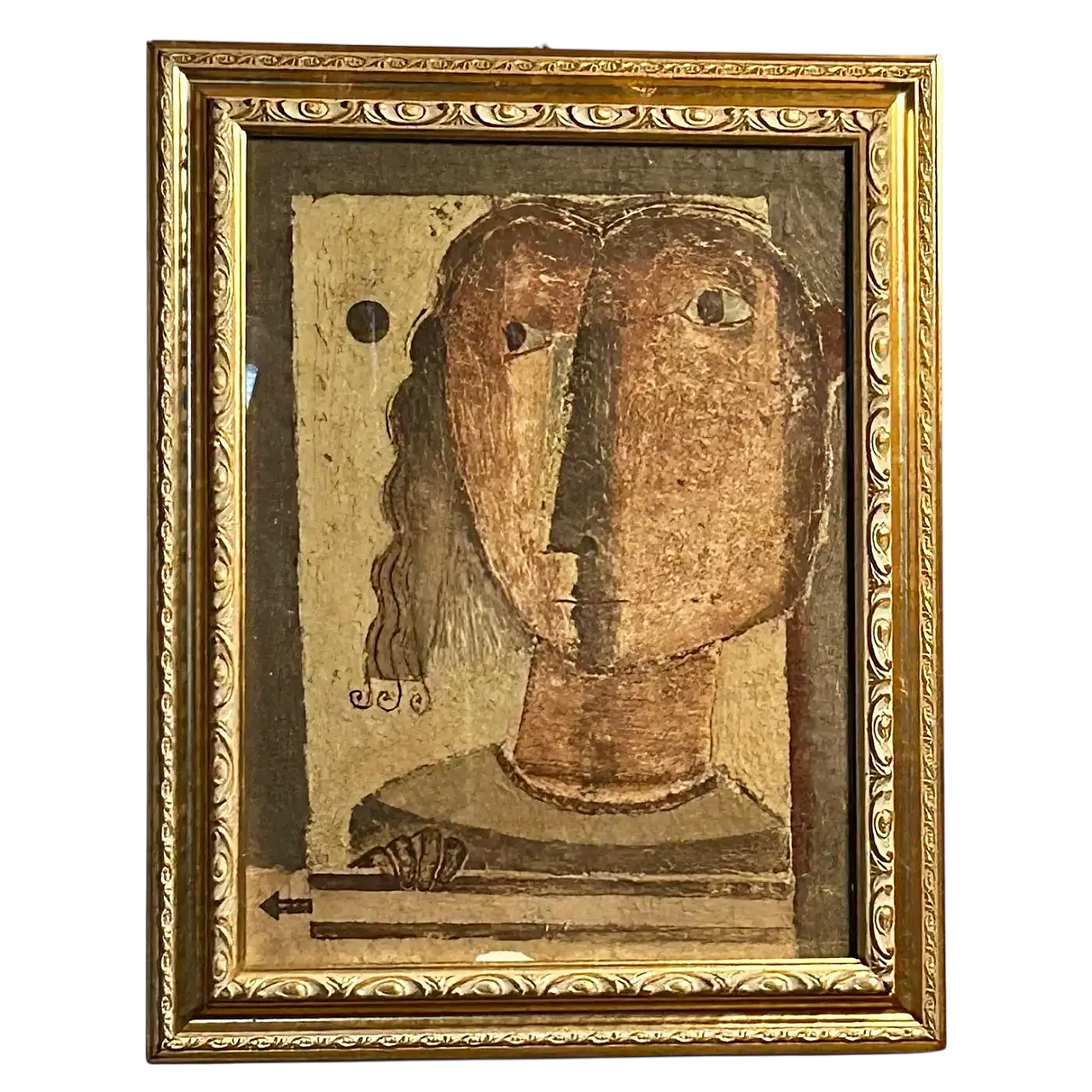 Figura Frontale di Antonio Mignozzi, olio su tela, fine '900 9