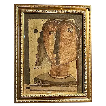 Front Figure by Antonio Mignozzi, oil on canvas, late 20th century