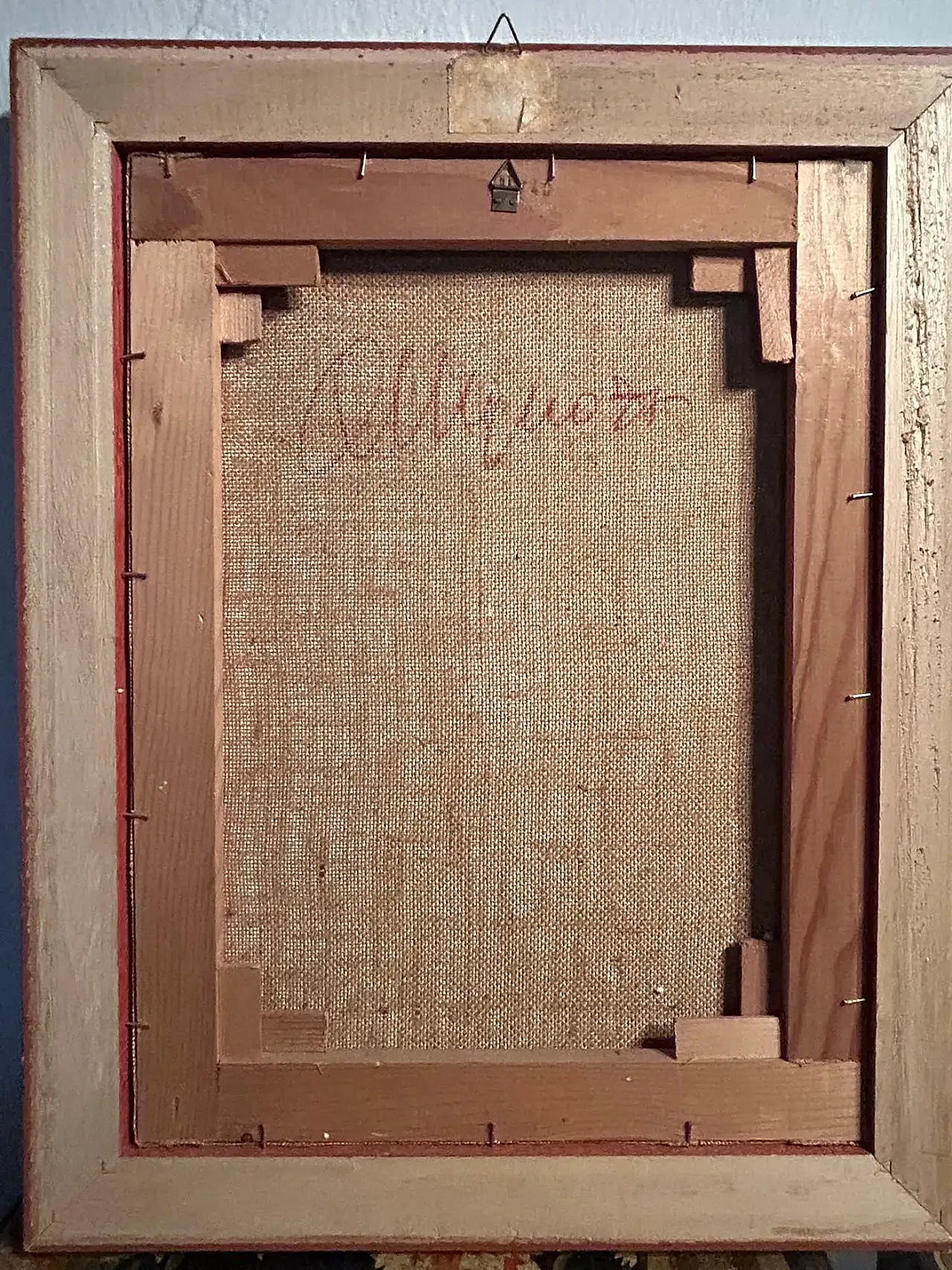 Figura con Mano di Antonio Mignozzi, olio su tela, fine '900 9