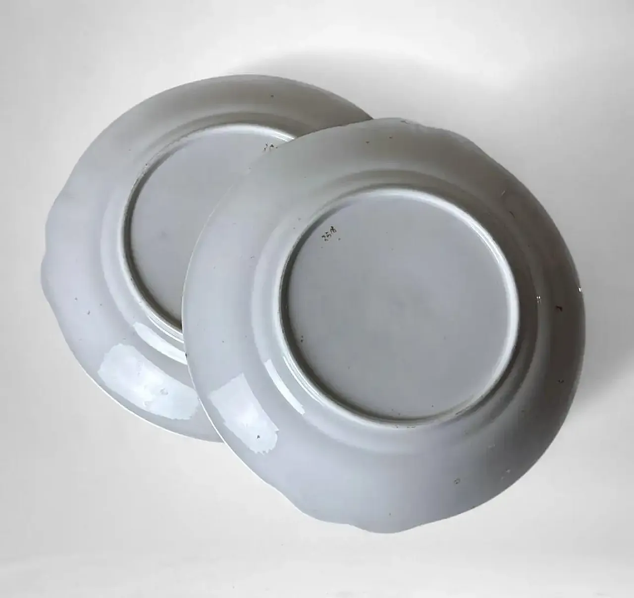 Coppia di vassoi da dessert Porcelaine De Paris, fine '800 6