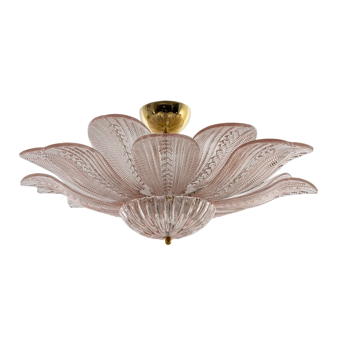 Margherita Rosa, Murano glass ceiling light, 1900s 10