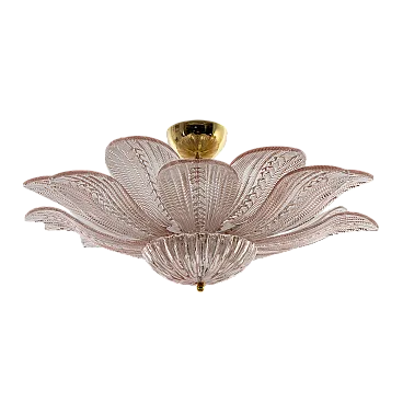 Margherita Rosa, Murano glass ceiling light, 1900s