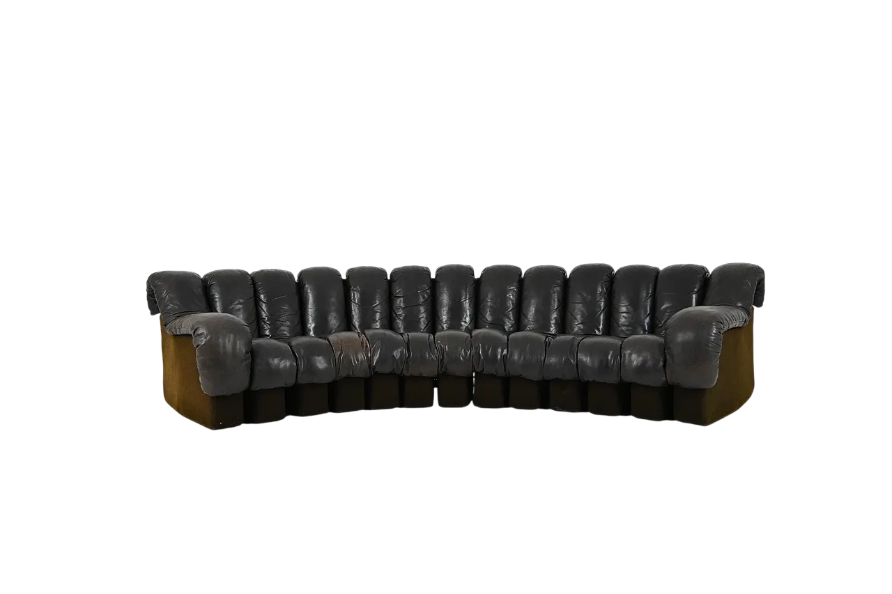 Divano DS-600 di Berger, Peduzzi, Vogt & Ulrich per De Sede, 1970 11