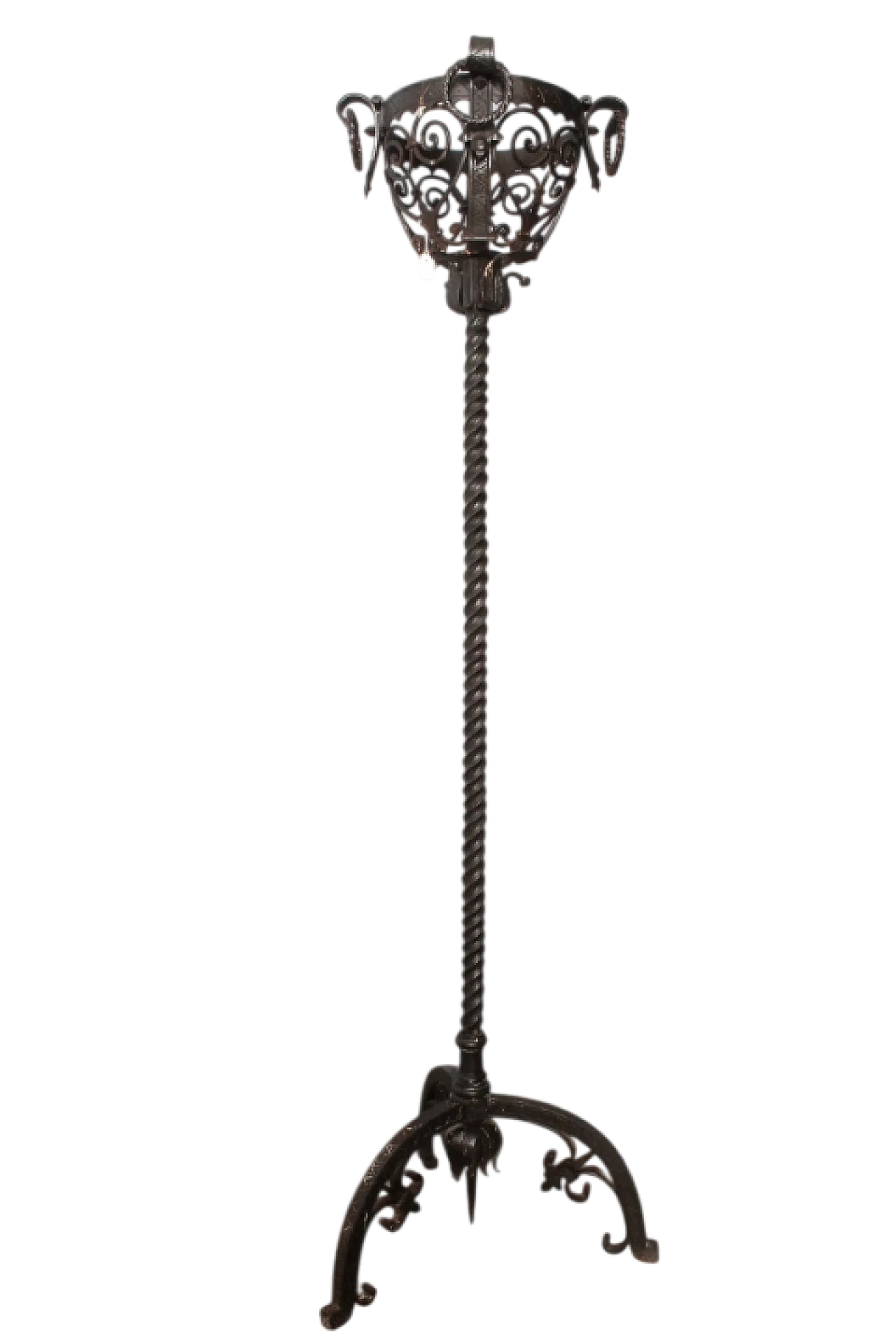 Wrought iron floor planter, late 19th century 11