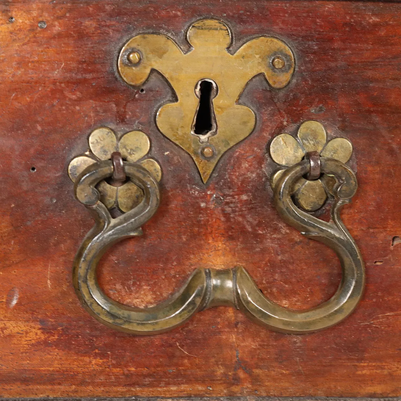 Comodino barocco in noce e abete, '600 6