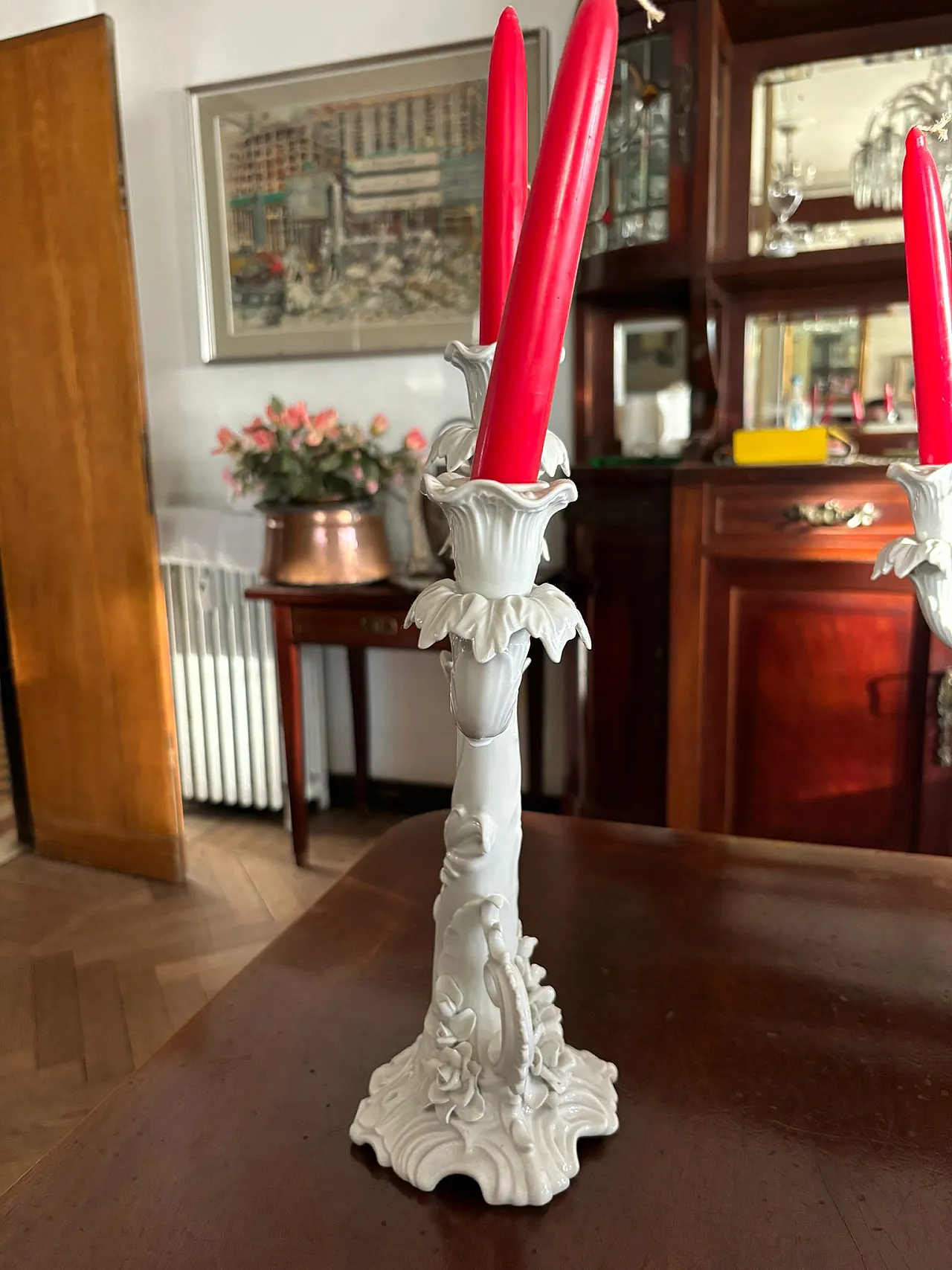 Coppia di candelabri in ceramica  di Alka Kunst, anni '60 2