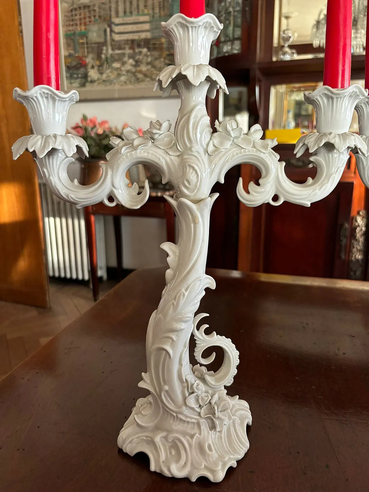 Coppia di candelabri in ceramica  di Alka Kunst, anni '60 3