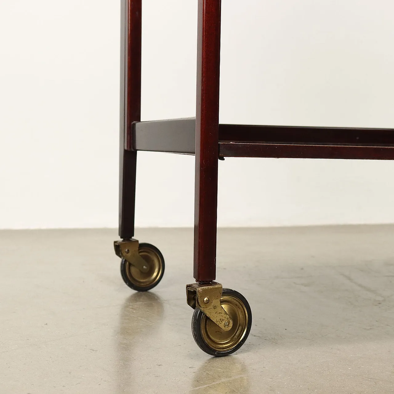 Carrello da cucina in faggio verniciato, metà '900 8