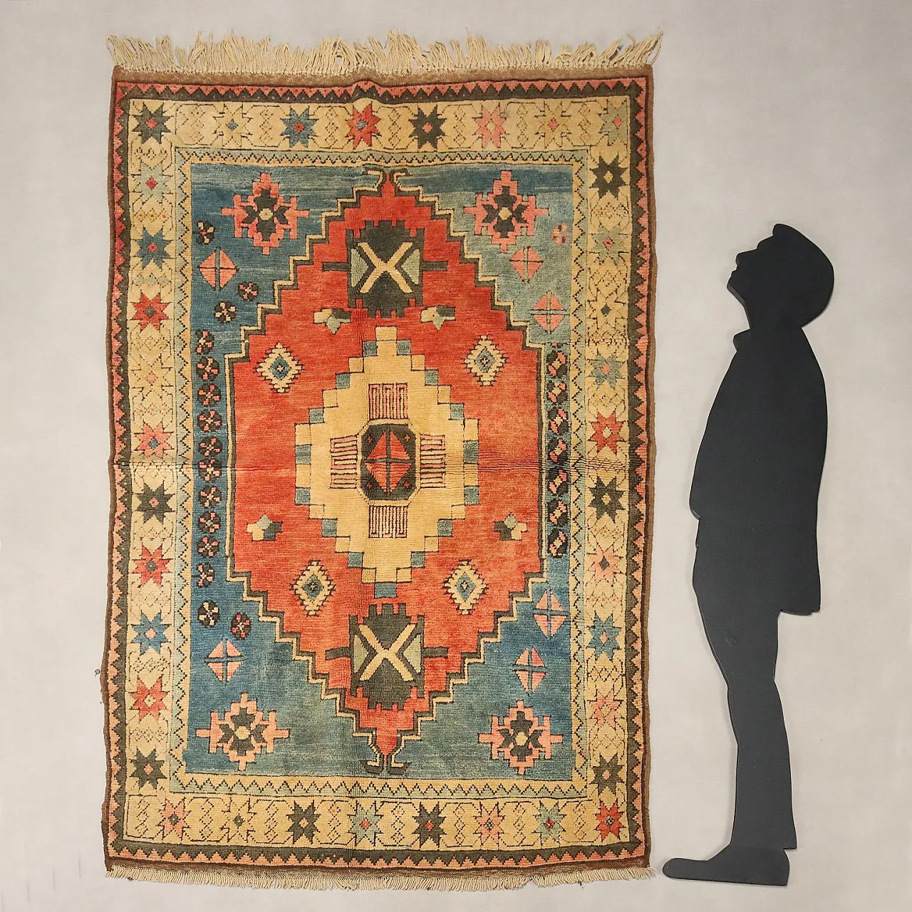 Tappeto Kars in lana, nodo grosso, realizzato a mano, '900 2