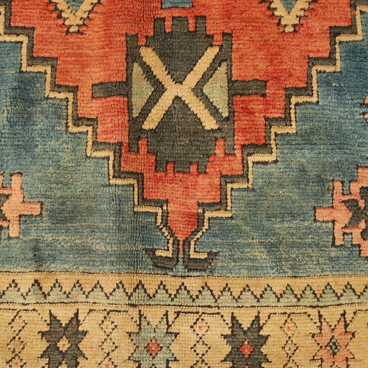 Tappeto Kars in lana, nodo grosso, realizzato a mano, '900 5