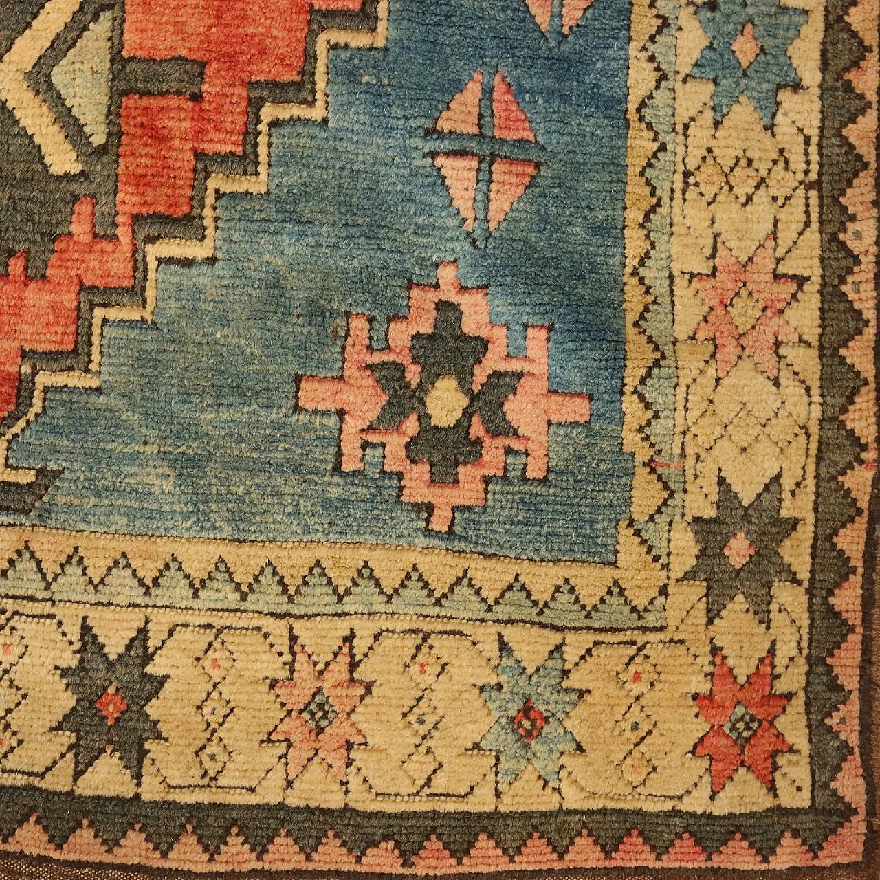 Tappeto Kars in lana, nodo grosso, realizzato a mano, '900 6