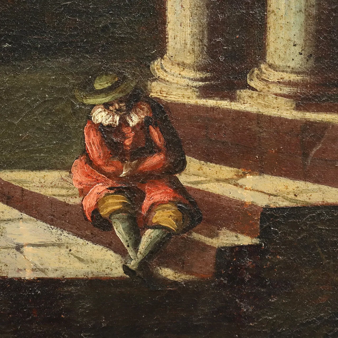 Dipinto olio su tela con cornice, '800 5