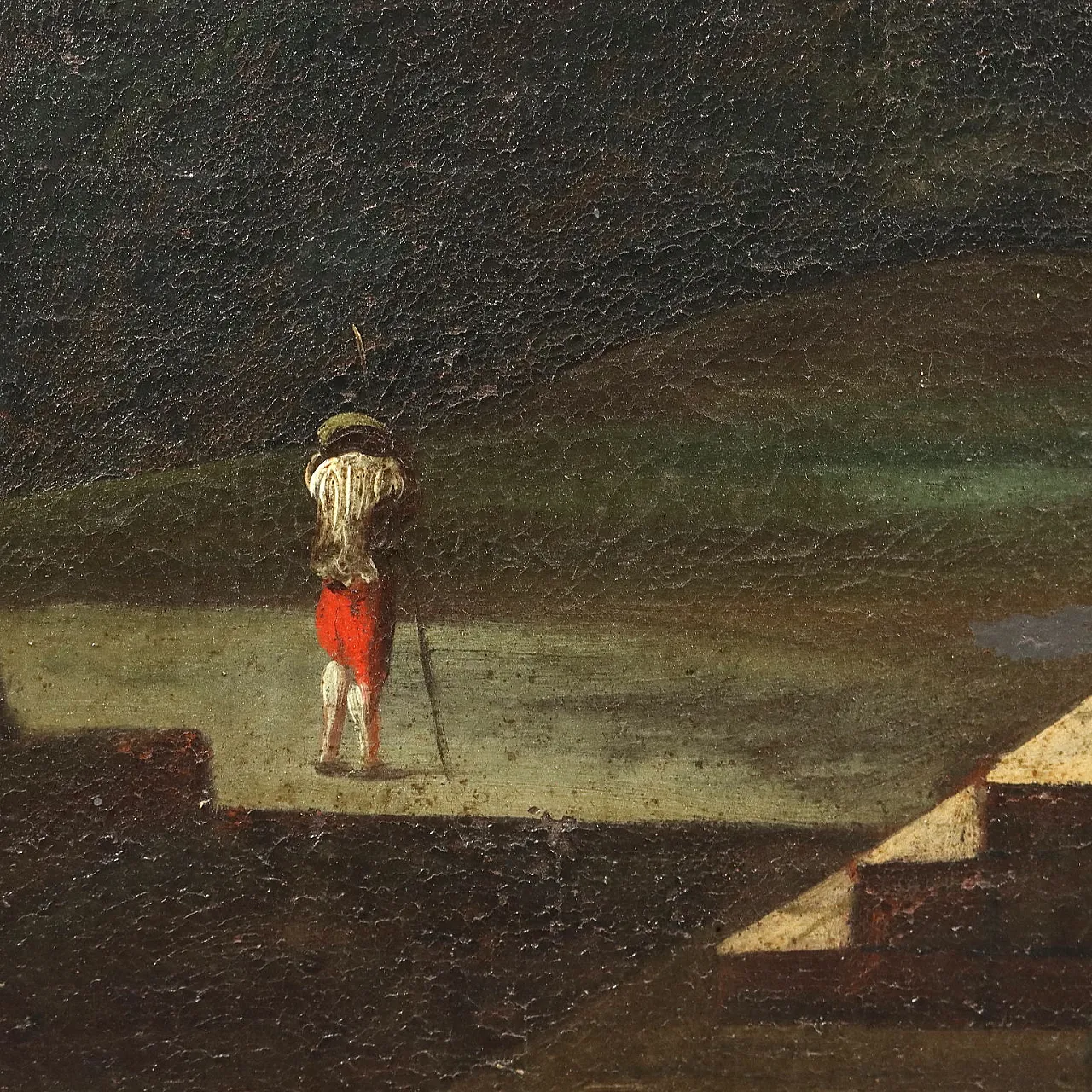 Dipinto olio su tela con cornice, '800 6