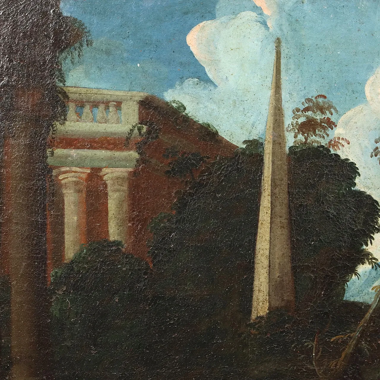 Dipinto olio su tela con cornice, '800 8